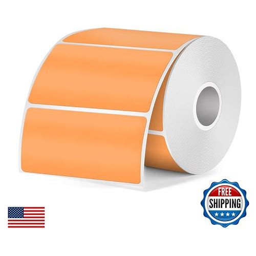 FINDAT Orange Thermal Labels …