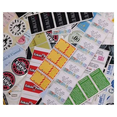 Custom Label Sticker Roll Colors …