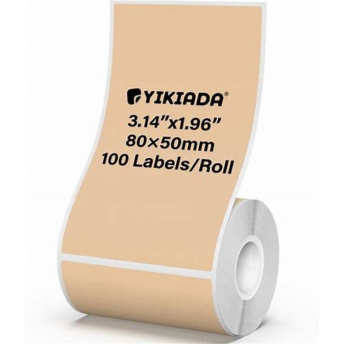 YIKIADA Brown Thermal Labels 1.…
