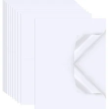 Printable Sticker Paper for Inkjet Printer, 40 Sheets 8.5 inch x11'' Matte Sticker Printer Paper Full Sheet Labels for Laser/Inkjet Printers, Letter