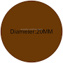 1000 PCS Round Shape Self-adhesive Colorful Mark Sticker Mark Label(Coffee)
