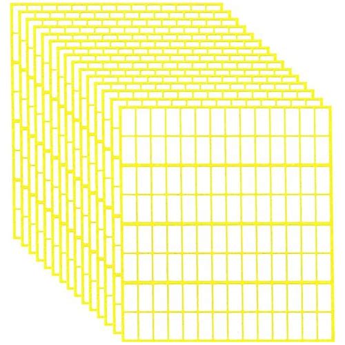 15 Sheets Rectangular Printable L…