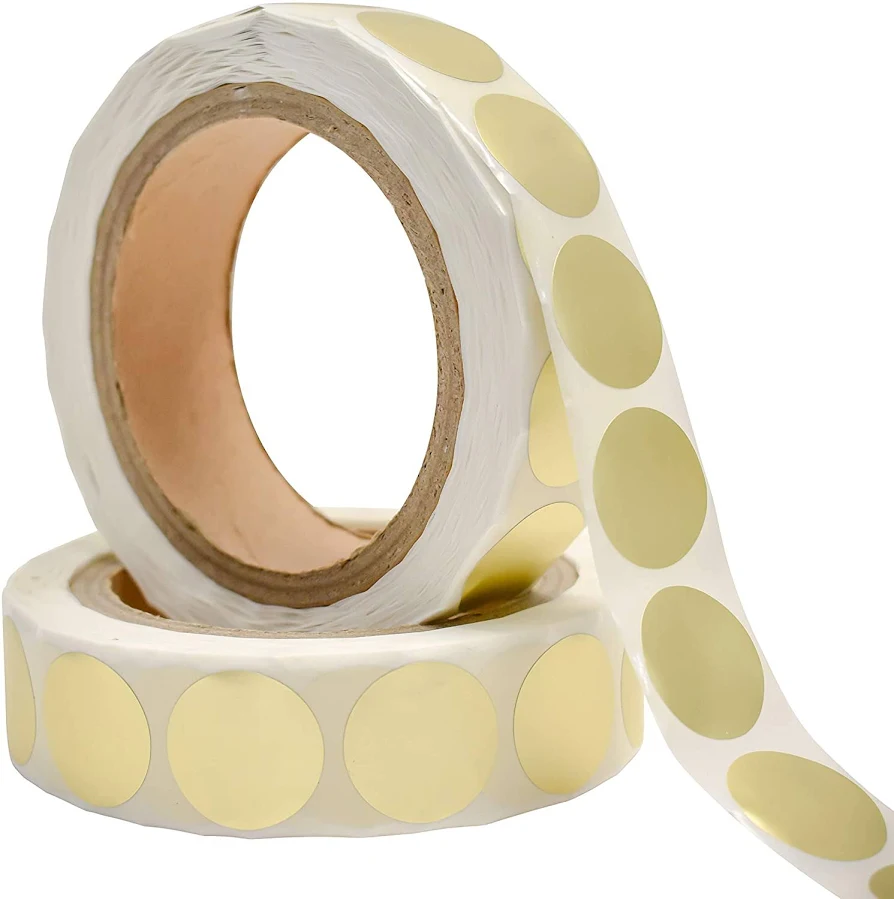Toucan Craft Supplies 2" Gold Round Self-Adhesive Stickers