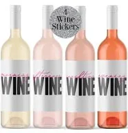 All Day Drinking Wine Labels - 4 Pack