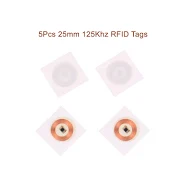 5Pcs 25mm 125Khz RFID Tags TK4100 Writable Stickers Proximity Cards Rewritable Adhesive Label For