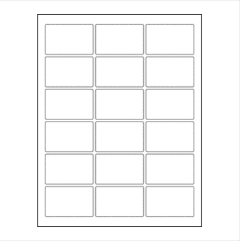 21LP Blank Laser Print Label Yellow