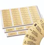 Return Address Labels - 500 Labels on Sheets (Gold)