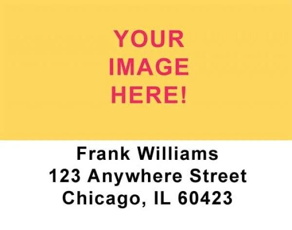 Bank Check Plus Custom Photo Address Labels