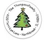 Holiday Christmas Tree Address Labels