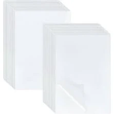 1 Bag 100 Sheets A5 PET Laminating Sheets Self-Adhesive Matte Cold Laminating Film 8.4x5.2 Inch Waterproof Laminate Sticker for Photo Painting Poster