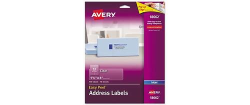 Matte Clear Easy Peel Mailing La…