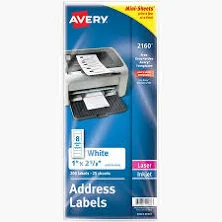 Avery Mini-Sheets Laser/Inkjet Address Labels