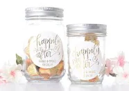 Metallic Foil Wedding Stickers - Foil Wedding Stickers - Custom Wedding Favor Stickers - Favor Labels with Foil - Wedding Favors - rnd-HEA