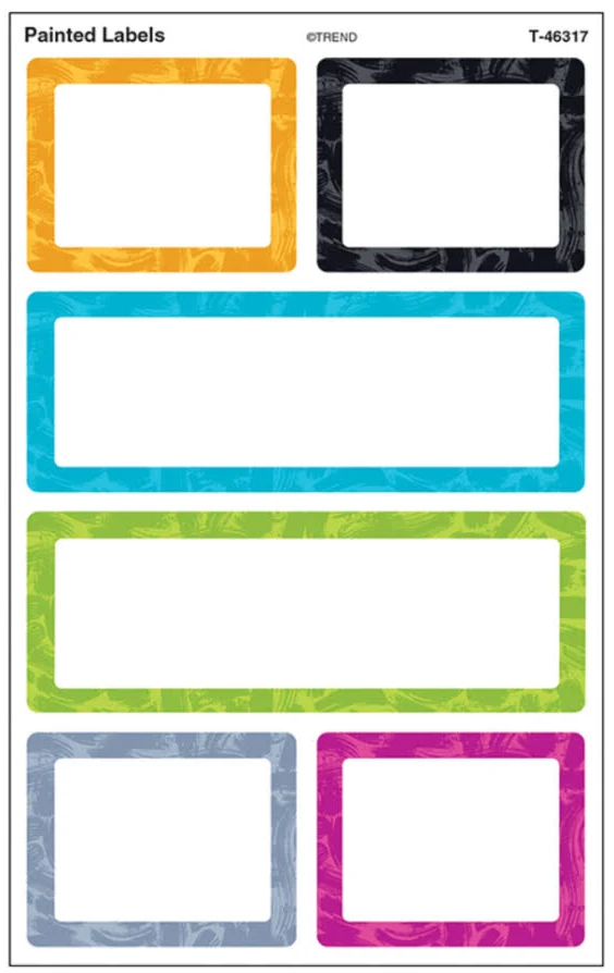 TREND Color Harmony Painted Labels superShapes Stickers