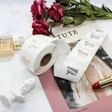 Round Simple Blank Copper Labels Adhesive Stickers Paper Label for Office Shop S