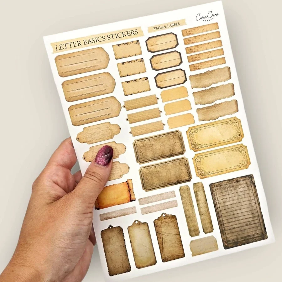 Tags & Labels Matte Vinyl Sticker Sheet