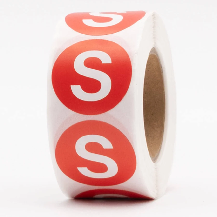 Round Size Labels Small