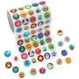 Fun Express Mini Christmas Sticker Roll Bulk 1000 Pc.