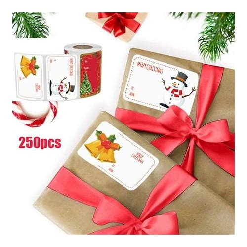 Classic Christmas Gift Sticker Tag…