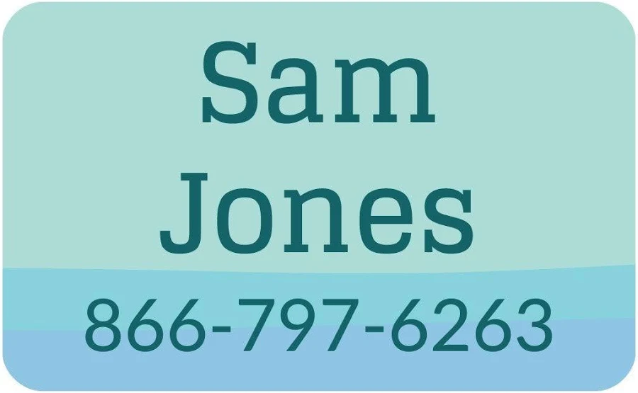 Name Bubbles Personalized Contact Clothing Labels Ombre Contact Clothing Labels