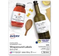Avery Durable Water-Resistant Wraparound Labels w Sure Feed 22835