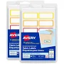 Avery No-Iron Fabric Labels Rainbow Borders 48ct