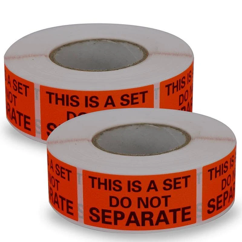 Betckey 1x2 inch Fluorescent Red FBA Packing Labels