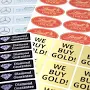 Custom Metallic Logo Stickers
