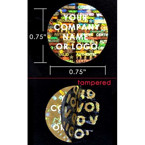 Custom Printed Tamper Evident H…