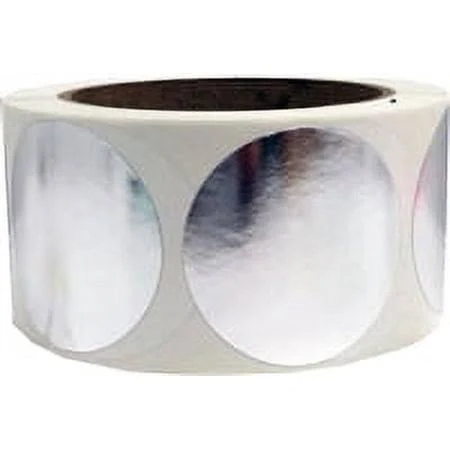 InStockLabels Metalized Silver Color Code Labels