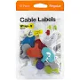 Wrap-It Cable Labels 12 Pack Oval Multicolor