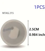 Nfc sticker, Rfid, Rfid tags, 213/215 Reusable Anti-Theft NFC Tag Stickers - Flexible Semi-Matte Adhesive Stickers with Round Secure Mounting Points