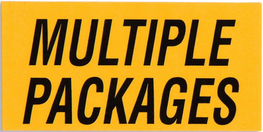 Multiple Packages Self-Adhesive Identification Stickers