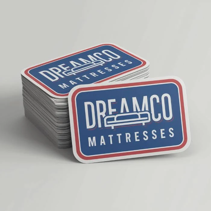 1000 Custom Bulk Stickers - Shape: Square - Glossy Adhesive Paper