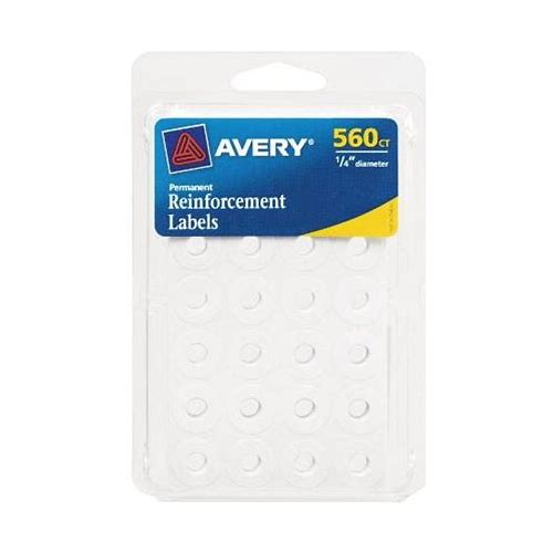 Avery White Self-Adhesive Reinfo…