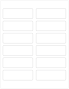 3.75 x 1.25" Compostable Rectangle Labels, Blank