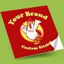 25 qty Custom Next Day Custom Stickers - Fast Stickers Printing