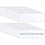 Aoibox 25-Pack Self-Adhesive Nameplate Pocket Thickened PVC Sleeve Waterproof No Residue
