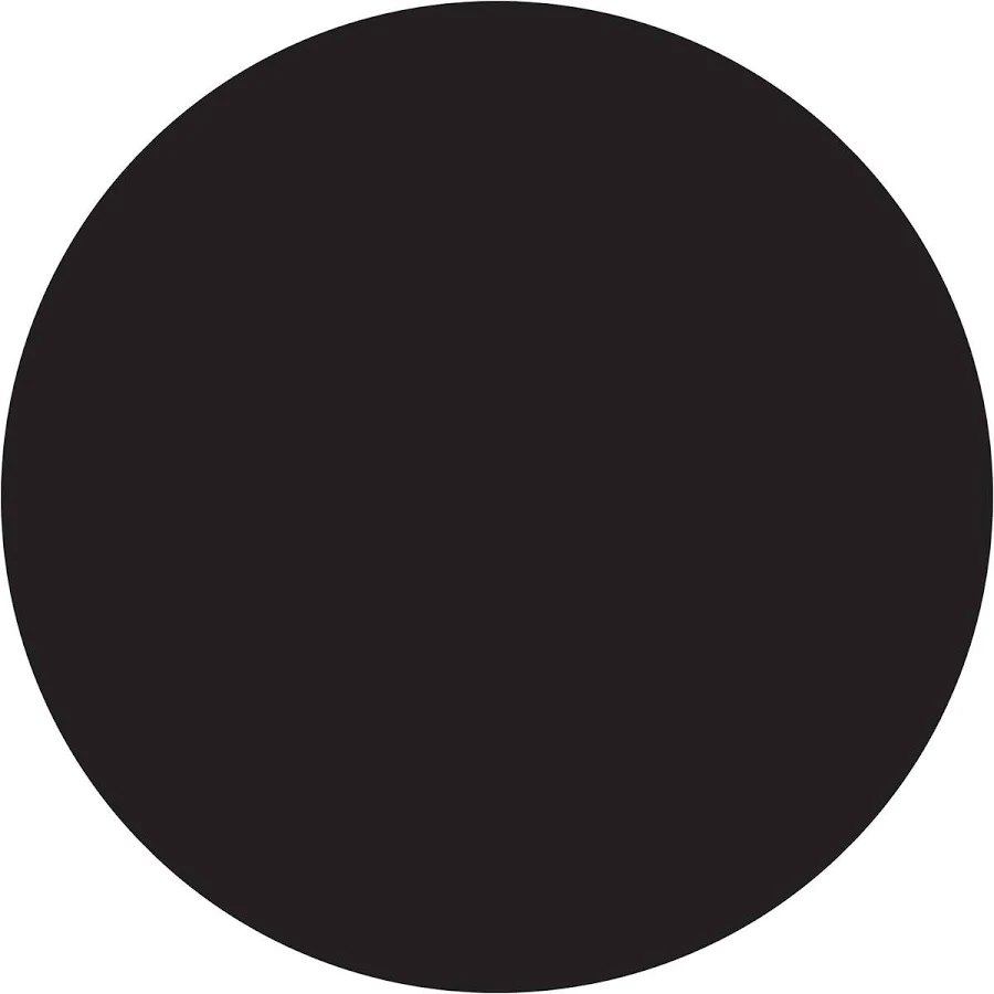3/4" Black Inventory Circle Labels