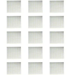 15 Sheets White Labels Small Blank Sticker Adhesive Sticker Jams Label Writable Sticker for Home Craft Supplies