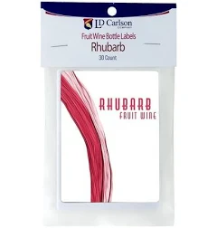 Rhubarb Fruit wine Labels 30/Pack Fruit Labels Collection