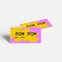 Custom Rectangle Stickers | 10 qty | 1"x2" | VistaPrint | Design: Yellow, Bold & Colorful, Retail, Styles & Themes, Industry