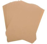 50 Sheets Printable A4 Brown Kraft Paper Sticker Labels for Home and Office Use