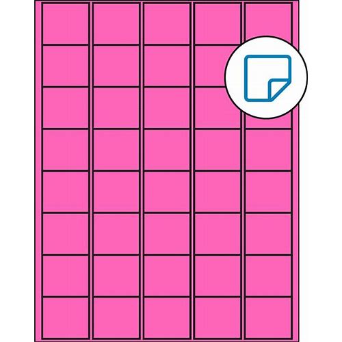 1.5 X 1.35 Fluorescent Pink Recta…