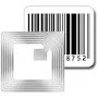 1.5" x 1.5" Square Barcode Security Labels