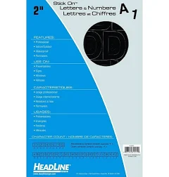Headline Sign Stick-On Vinyl Letters and Numbers