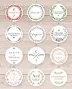 Personalized self-adhesive labels, wedding, baptism, birthday or personalized text of your choice - Set of 20