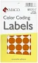 Maco Color Coding Labels 3/4" Orange 1000 per Box