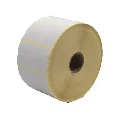Toshiba Budget Print white matt - 57 x 32 mm permanent adhesive - Thermo transfer - rounded corners Ø 25-127 mm - 2100 labels-roll - 12 rolls-box, 