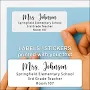 Custom Printed White Adhesive Peel and Stick Address Labels